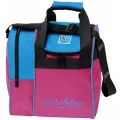 KR Strikeforce Rook 1 Ball Tote Bowling Bag - Pink/Sky Blue