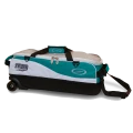 Storm 3 Ball Tournament Travel Tote Pro Bowling Bag - White/Teal