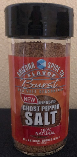 The Ghost pepper is nice and hot infused with the sea salt.  Great flavor addition for that person who likes to add some heat to their food.  
