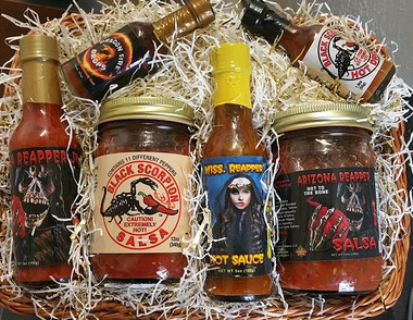 Heat Seekers Flavor Basket.  Contains 6 of our best selling, Heat Seeker Products.  Al natural and very flavorful.  Sure to please!  Let them feel the burn!