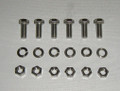 Collector Bolts 3/8-Inch Stainless Steel 6-Pack