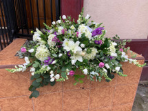 REST IN PEACE - PURPLE AND WHITE- ON SALE WAS $280