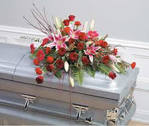 STARGAZER CASKET SPRAY
