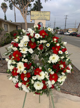 WITH HEARTFELT SYMPATHY LARGE WREATH- ON SALE WAS $390