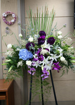  MY DEEPEST CONDOLENCES- PURPLE AND WHITE
