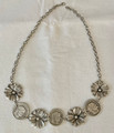 Croatian Heritage Jewelry: ROMAN COIN Necklace, with Floral Design, Imported from Croatia: NEW 10-21! ONE AVAILABLE! SALE!