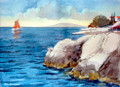 **Miho Simunovic Watercolors ~ "Dalmacija" - 11 in x 14 in  ON SALE!
