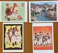 CROATIAN NOTECARDS by Rudy Choich ~ SET OF 12 NOTECARDS, 3 of each of these: Tamburitza Band, Kolo Dancers, Prigorje Kids, and Mostar! (Save $5.45 when you purchase the package rather than individual cards!) RE-STOCKED!
