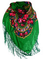 SHAWL: Deep Green from Medjimurje ~ Imported from Croatia ~ THIRD PRICE DROP! RE-STOCKED!