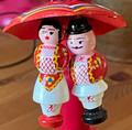 Ornament ~ Umbrella Couple ~ Imported from Croatia ~ Hand-Made with "ZIVILI!":  RE-STOCKED! 
