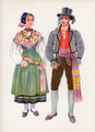 Vladimir Kirin Costume Prints ~ Imported from Croatia: KRANJSKA GORA, Slovenija (Numbered Print): HUGE DISCOUNT!