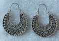 DESIGNER EARRINGS, Unique & ONE-OF-A-KIND with Half Hoops, Handmade and Imported from Croatia! ONE-OF-A-KIND! (12)