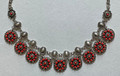 DESIGNER Necklace with Coral Beads, Handmade and Imported from Croatia! ONE-OF-A-KIND! DISCOUNTED PRICE! (14) CLASSY!