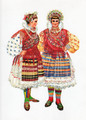 *Vladimir Kirin Costume Prints ~ Imported from Croatia: Village of Brodanci, Region of Slavonija-Valpovo, Croatia: HUGE DISCOUNT!