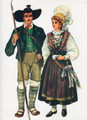Vladimir Kirin Costume Prints ~ Imported from Croatia: Town of Bled, Slovenija: HUGE DISCOUNT!
