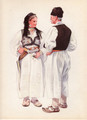 *Vladimir Kirin Costume Prints ~ Imported from Croatia: Travnik, Guca Gora, Bosnia: HUGE DISCOUNT!!