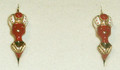 14k Gold MORČIĆ (Lg) Earrings (NAUSNICE), Deep Rose ~ 5.01 grams by Zlatarna Krizek:  Larger Size! DISCOUNTED! RE-STOCKED! 