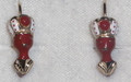 Sterling Silver Earrings, Deep Rose ~ Handmade  4.22g, MORČIĆ Earrings Imported from Croatia:  RE-STOCKED! DISCOUNTED!
