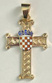 *****Pleter Cross with Color Enamel GRB, 14K Gold, 4.37grams by Zlatarna Krizek: DISCOUNTED AGAIN! Temporarily SOLD OUT!