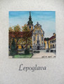 "LEPOGLAVA, City of Lace" Original Art by Krešimir Bajsić, Imported from Croatia: ONE-OF-A-KIND! CLEARANCE! (#3) 