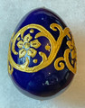 FOLKLORIC DESIGN LARGE Porcelain Easter Egg, Elaborately Hand-Painted: NEW in 2024! ~Featuring "ZLATOVEZ" from DJAKOVO ~ DISCOUNTED PRICE! Eggs Have Arrived from Croatia!