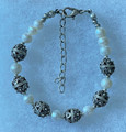 Botun Bracelet with 6 Full-Ball Botuni and River Pearls IMPORTED from CROATIA, ONE-OF-A-KIND: NEW! DISCOUNTED!