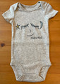 Onesies for Babies: "Laku Noc" (Good Night) in a Soft, Heather Grey:  ALL Sizes Available! NEW!