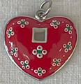 LICITAR HEART JEWELRY, Pendant 3.1g, Hand-Painted and Imported from Croatia: NEW 10-21! ONE-OF-A-KIND! (S3A)