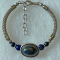Designer Bracelet with Lapis Lazuli Beads: Imported from Jewelry Shops in Croatia! (9) DISCOUNTED!  SOLD OUT!
