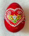 FOLKLORIC DESIGN LARGE Porcelain Easter Egg, Elaborately Hand-Painted: NEW in 2024!  ~Featuring PRIGORJE "Licitarska Srca" ~  DISCOUNTED PRICE! Eggs Have Arrived from Croatia! ONE AVAILABLE! SOLD OUT!