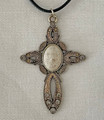 Handmade PENDANT Created using BRAČ Stone, featuring Elegant Bling CROSS: ONE-OF-A-KIND, Imported from Croatia, NEW! SOLD OUT!