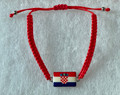 Bracelet with Croatian FLAG-GRB, Imported from Croatia! (Red Band): SOLD OUT!