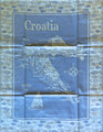 Croatian Cooking ~ Kitchen Towel/Wall Hanging/TableTopper ~MAP of CROATIA (Powder Blue) ~ NEW from Croatia 10-22: RE-STOCKED!
