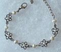 Designer Bracelet, Unique & ONE-OF-A-KIND with Freshwater Pearls: Imported from Jewelry Shops in Croatia! (#7) DISCOUNTED!
