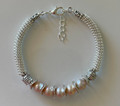Designer Bracelet, Unique & ONE-OF-A-KIND with Freshwater Pearls & Botuni: Imported from Jewelry Shops in Croatia! (#1) NEW! SOLD OUT!