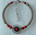 Designer Bracelet with Coral Beads: Imported from Jewelry Shops in Croatia! (5) DISCOUNTED!