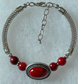 Designer Bracelet with Coral Beads: Imported from Jewelry Shops in Croatia! (4) DISCOUNTED! SOLD OUT!