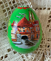 Wooden Easter Egg, ONE-OF-A-KIND, Elaborately Hand-Painted: NEW in 2023! (KV1) ~Featuring Kamenita Vrata~ OLD STONE GATE! DISCOUNTED PRICE! SOLD OUT!