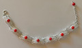 FILIGREE BRACELET with Delicate Filigree Work with CORAL, Imported from Croatia, OUTSTANDING! NEW!