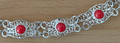 FILIGREE BRACELET with Delicate Filigree Work with CORAL, Imported from Croatia, OUTSTANDING! NEW!  SOLD OUT!