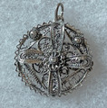 FILIGREE PENDANT with Handmade Delicate Filigree Work, ONE-OF-A-KIND, Imported from Croatia, SPECTACULAR! NEW! 