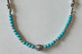 Necklace with Turquoise Beads and Small Botuni, Imported from Croatia! DISCOUNTED PRICE! Dainty and Classy!