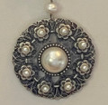 Botun Pendant, Floral with Fresh Water Pearls, Imported from Croatia, ONE-OF-A-KIND: NEW! DISCOUNTED PRICE! Awesome Design!