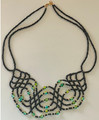 Beaded Necklace, Handmade and ONE-OF-A-KIND Imported from Moslavina, Croatia, STUNNING! NEW!