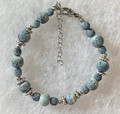 BLUE CORAL Bracelet, Handmade, Natural Coral, Imported from ZADAR, Croatia: (Bands of Bling) NEW in September! #4