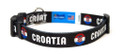 Croatian SOCCER Dog Collar, Adjustable (Small): NEW!  SOLD OUT!