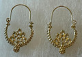 KONAVLE Earrings, GOLD PLATED, Embellished, ONE-OF-A-KIND! Imported from Croatia (Large/Fancy): NEW! DISCOUNTED! SOLD OUT!