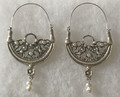 KONAVLE Earrings with Freshwater Pearls, ONE-OF-A-KIND: Imported from Croatia (Large Elaborate) DISCOUNTED!