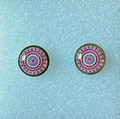 Earrings, MILLEFIORI Posts Sterling Silver, Imported from Croatia, NEW! (6/3-4)