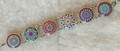 Glass Dome Bracelet in the MURANO 'MILLEFIORI' Style, Imported from Croatia, ONE-OF-A-KIND! (10) DISCOUNTED PRICE! SOLD OUT!